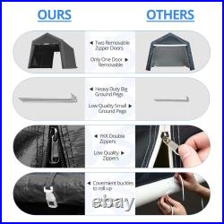 6x8/7x12/8x14/10x10 Outdoor Storage Shelter Shed Carport Canopy Garage Car Tent
