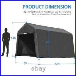 6x8/7x12/8x14/10x10 Outdoor Storage Shelter Shed Carport Canopy Garage Car Tent