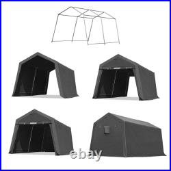 6x8/7x12/8x14/10x10 Outdoor Storage Shelter Shed Carport Canopy Garage Car Tent 6x8/7x12/8x14/10x10 Outdoor Storage Shelter Shed Carport Canopy Garage Car Tent