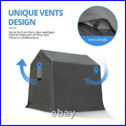 6x8 ft Outdoor Storage Shelter Shed Heavy Duty Anti-snow Garage Car Tent Carport