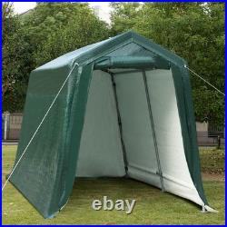 7'x12' Patio Tent Carport Storage Shelter Shed Car Canopy Heavy Duty Green