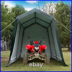 7'x12' Patio Tent Carport Storage Shelter Shed Car Canopy Heavy Duty Green