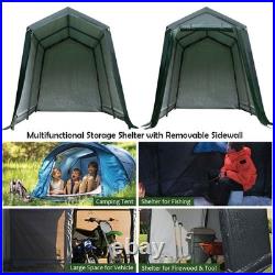 7'x12' Patio Tent Carport Storage Shelter Shed Car Canopy Heavy Duty Green 7'x12' Patio Tent Carport Storage Shelter Shed Car Canopy Heavy Duty Green