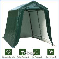 7'x12' Patio Tent Carport Storage Shelter Shed Car Canopy Heavy Duty Green
