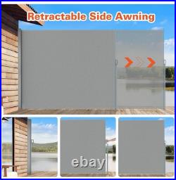 71'' x 138'' Retractable Side Awning Waterproof & UV-Resistant