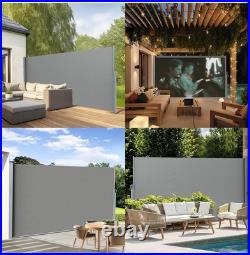 71'' x 138'' Retractable Side Awning Waterproof & UV-Resistant