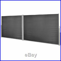 71x236 Sunshade Patio Retractable Wall Side Awning Privacy Wind Screen Divider