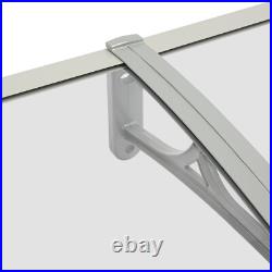 78.7 x 23.6 Window Awning Front Door Eaves Canopy UV Protector Roof Cover New