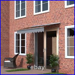 79 x 34 Window Awning Door Canopy Polycarbonate Aluminum Bracket