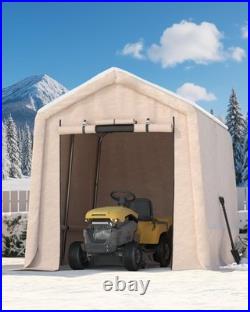 7x12 Ft Portable Storage Shed Shelter Garage Carport Canopy Outdoor Motorcycle