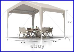 7x7/10x10 FT Commercial Canopy Party Camping Tent Waterproof Gazebo Heavy Duty