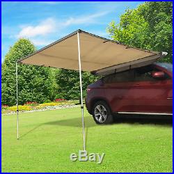 8.2 x 8.2ft Car Tent Awning SUV Vehicle Fold Out Awning UV-Resistant Waterproof