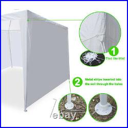 8 Sidewalls Outdoor Gazebo Wedding Party Tent 10' x 30' White Canopy