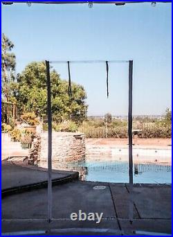 8' x 8' Clear Glass Patio Enclosure Panel 24 MIL With Zipper Door