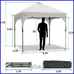 8'x8' EZ Pop Up Canopy Outdoor Patio Wedding Party Tent Folding Gazebo White