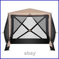 8'x8' Pop up Gazebo with Mosquito Netting Outdoor Canopy Tent Camping Shelter