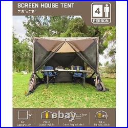 8'x8' Pop up Gazebo with Mosquito Netting Outdoor Canopy Tent Camping Shelter