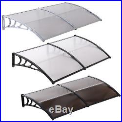 80''x40'' Window Awning Outdoor Polycarbonate Front Door Patio Cover Canopy
