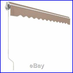 8FT × 7FT Patio Awning Retractable Sunshade Anti-UV for Courtyard Balcony Shop