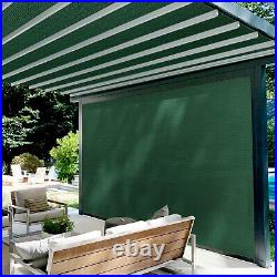 8FT Fabric Roll Privacy Fence Screen Anti-UV Yard Patio Sun Shade Cover Green