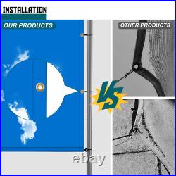 8ft Waterproof Pergola Shade Cover Universal Replacement Canopy Cloth With Rod