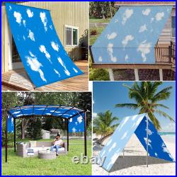 8ft Waterproof Pergola Shade Cover Universal Replacement Canopy Cloth With Rod