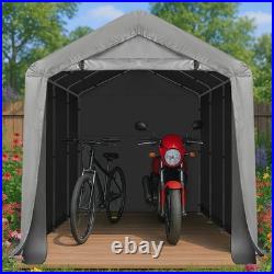 8x12ft Heavy Duty Outdoor Storage Shelter Tent With Waterproof Canopy