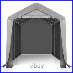 8x12ft Heavy Duty Outdoor Storage Shelter Tent With Waterproof Canopy