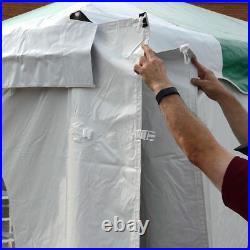 8x20 High Peak Tent Sidewall Solid 16 Oz BlockOut Vinyl With Hook Loop And Clips