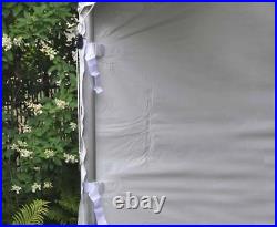 8x20 High Peak Tent Sidewall Solid 16 Oz BlockOut Vinyl With Hook Loop And Clips