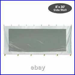 8x30 Canopy Tent Clear Sidewall 16 Oz Vinyl Premium BlockOut Panel