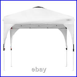 8x8 FT Pop up Canopy Tent Shelter Height Adjustable with Roller Bag White