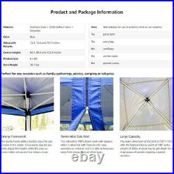 8x8 Pop Up Canopy Outdoor Wedding Party Tent Patio Gazebo with Side Screen Net