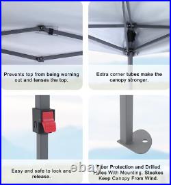 8x8 Pop Up Canopy Tent with 2 Sidewalls Instant Sun Shelter for Outdoor Events