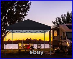 8x8 Pop Up Canopy Tent with 2 Sidewalls Instant Sun Shelter for Outdoor Events