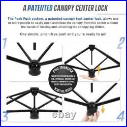 8x8 Pop Up Canopy Tent with Sidewall, Compact, Portable Slant Leg Instant Sun 8x8 Pop Up Canopy Tent with Sidewall, Compact, Portable Slant Leg Instant Sun
