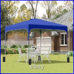 8x8 ft EZ Pop Up Canopy Tent Instant Sun Shelter for Party Outdoor Garden Patio