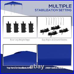 8x8 ft EZ Pop Up Canopy Tent Instant Sun Shelter for Party Outdoor Garden Patio