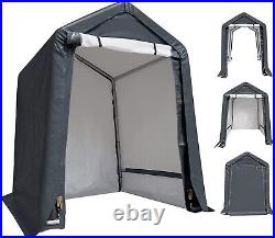 8x8 ft Storage Shed Outdoor Canopy Garden Garage Heavy Duty Waterproof