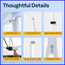 8x8FT Pop up Canopy Commercial Outdoor Party Event Tent with Sidewalls Roller Bag