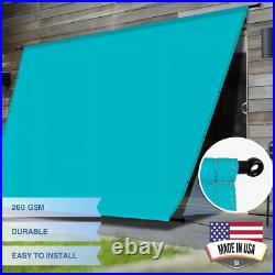 9' Waterproof Replacement Pergola Shade Cover Panel withRod Yard Garden Turquoise