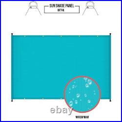 9' Waterproof Replacement Pergola Shade Cover Panel withRod Yard Garden Turquoise