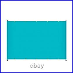 9' Waterproof Replacement Pergola Shade Cover Panel withRod Yard Garden Turquoise