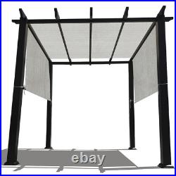 90% UV Block HDPE Permeable Canopy Replacement Pergola Shade Cover withRod Pocket