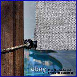 90% UV Block HDPE Permeable Canopy Replacement Pergola Shade Cover withRod Pocket