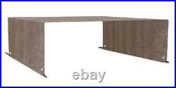 90%UV Block Permeable Canopy Replacement Pergola Shade Cover withRod Pocket Walnut