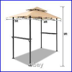 9FT Grill Gazebo Tent Outdoor Garden Barbecue Sunroof BBQ Canopy Tent withAir Vent