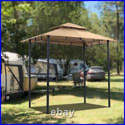 9ft Outdoor Grill Gazebo Tent Garden Sunroof Barbecue Canopy Tent BBQ Grill Tent