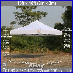 ABCCANOPY A3 10x10 Ez Pop Up Canopy Instant Shelter Outdoor Party Tent Gazebo