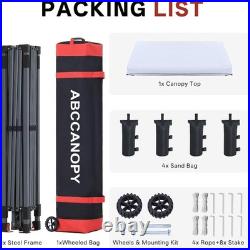 ABCCANOPY Pop up Canopy Outdoor Patio Portable Canopy Tent Heavy Duty for Back